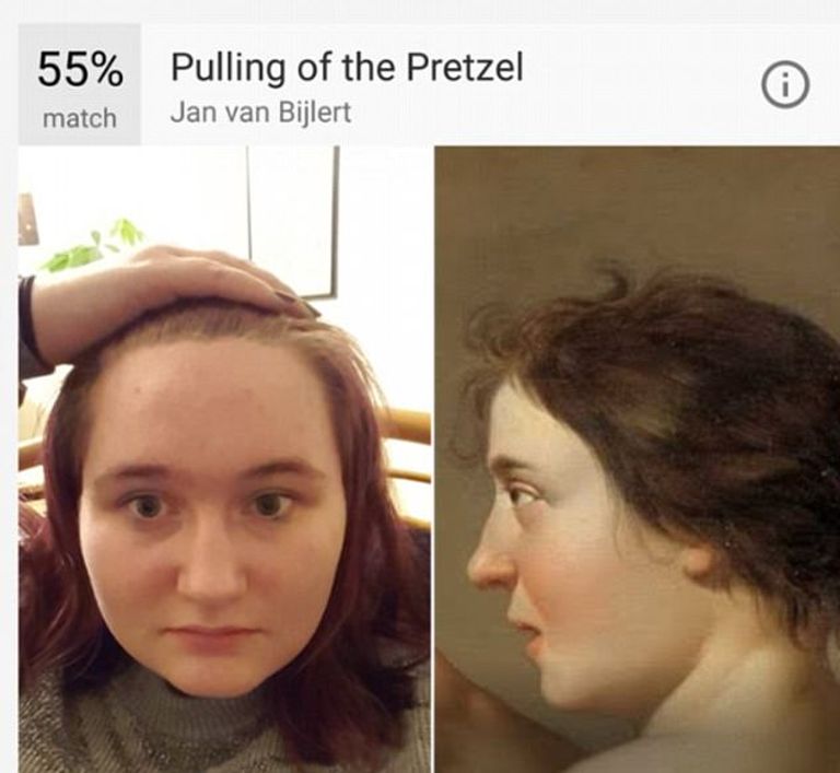 مستخدمة تشبه لوحة للفنان "جان فان بيزليرت"