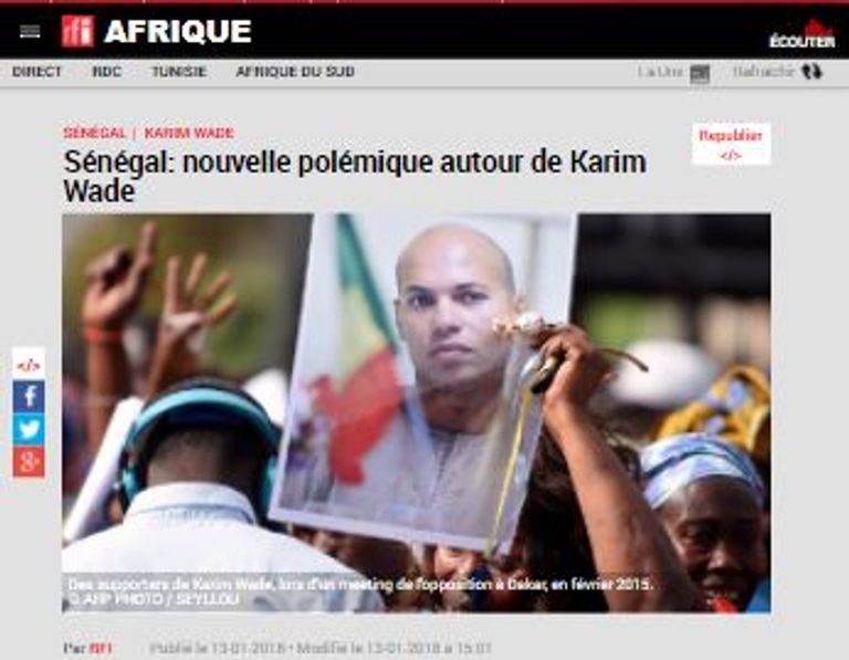 كريم واد نجل الرئيس السنغالي السابق