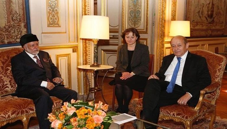 وزير خارجية فرنسا يستقبل الوزير المسؤول عن الشؤون الخارجية بسلطنة عمان