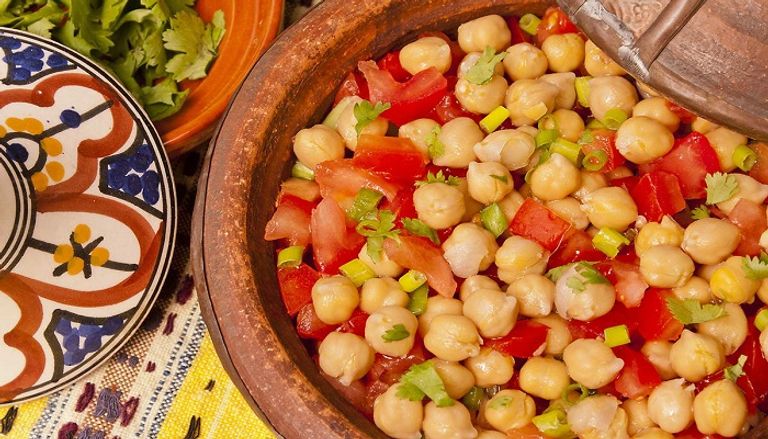 سلطة الحمص بالمايونيز طريقة عمل سلطة الحمص بالزبادي