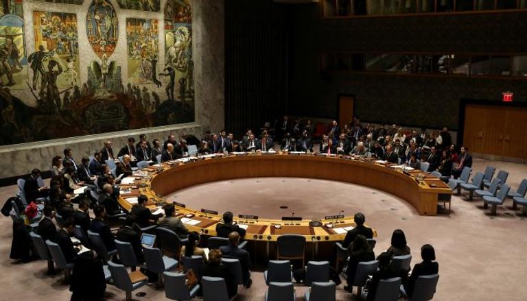 مجلس الأمن في الأمم المتحدة أثناء انعقاده - رويترز