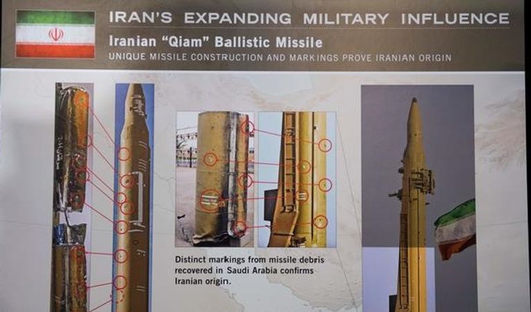 صفحة من التقرير السري حول دعم إيران للحوثيين بالصواريخ مجلس الأمن في الأمم المتحدة أثناء انعقاده - رويترز