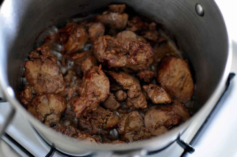 كبدة الفراخ بالطحينة