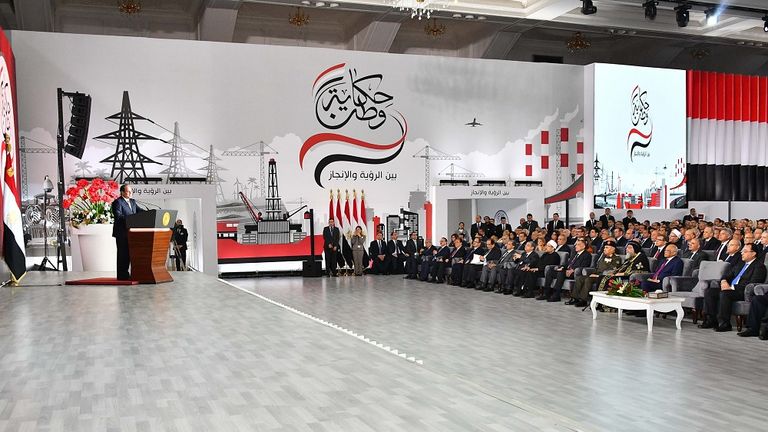 السيسي خلال مؤتمر