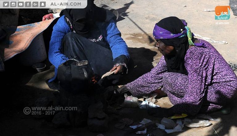 النازحون في المخيم