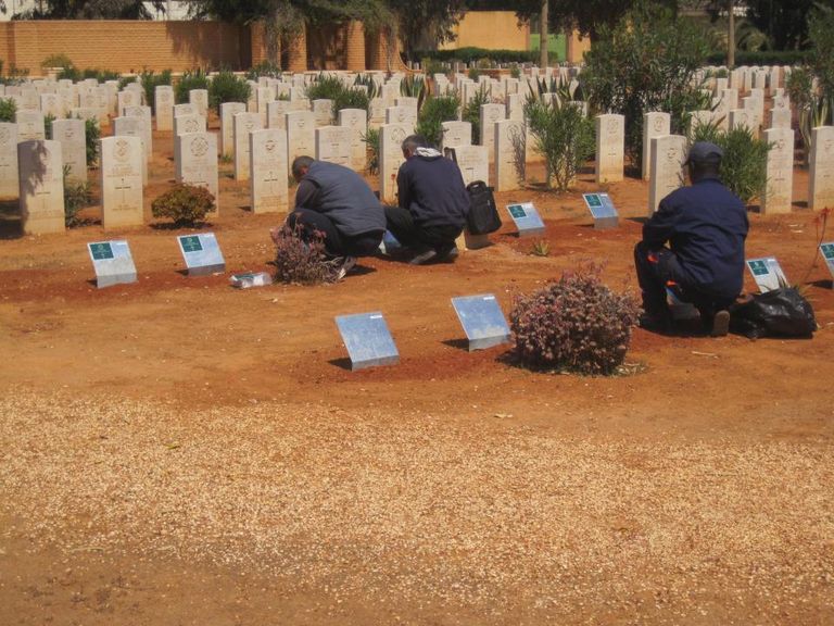 عناصر التنظيم الإرهابي خرّبوا مقابر تعود للحرب العالمية الثانية في نغازي