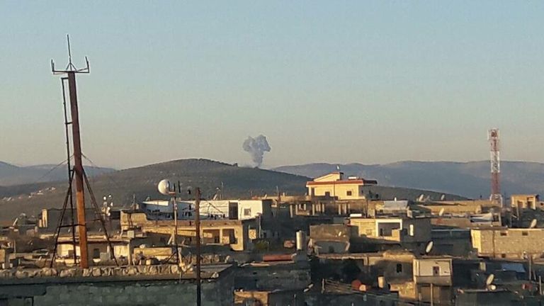 عملية الجيش التركي في منطقة عفرين السورية صور للقصف التركي على عفرين السورية