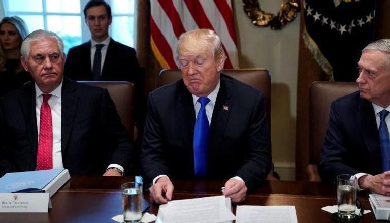 ترامب خلال أحد اجتماعات البيت الأبيض- رويترز