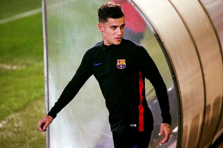 فيليبي كوتينيو كوتينيو في تدريبات برشلونة