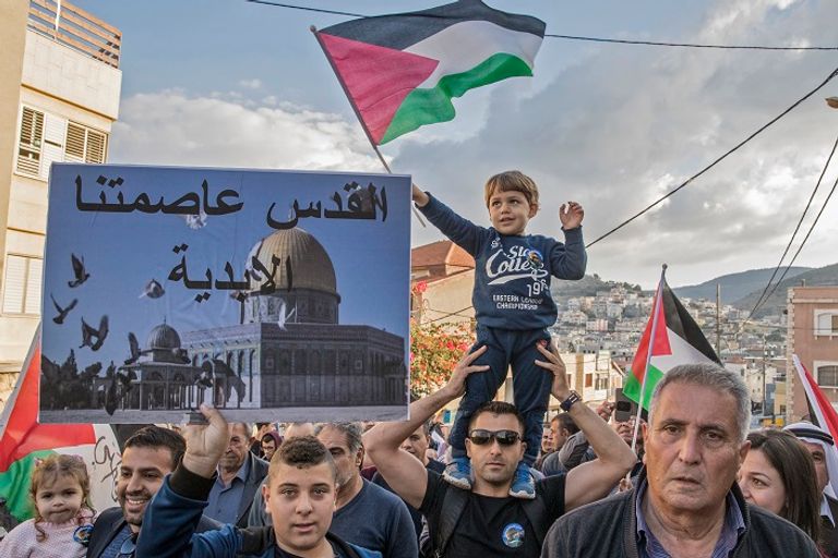 جانب من احتجاجات فلسطينية سابقة على القرار الأمريكي بشأن القدس