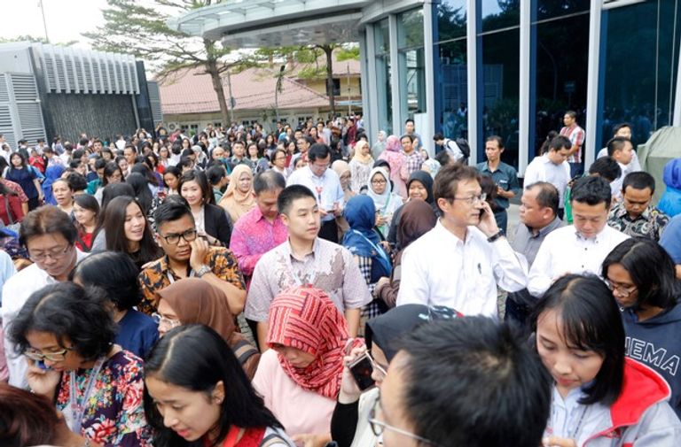 زلزال في جاكرتا الإندونيسية