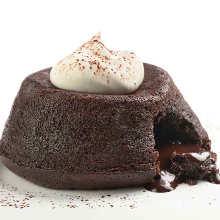 مولتن كيك بالآيس كريم المولتن كيك