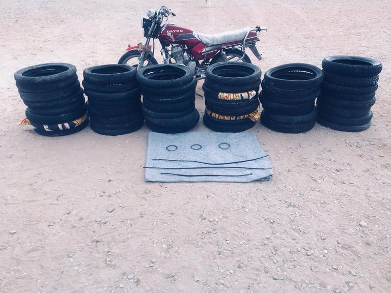 بعض المواد المضبوطة