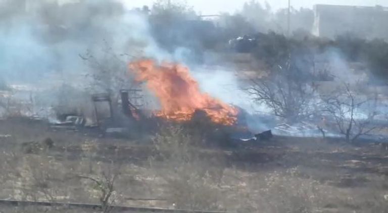 حرق وتدمير بعض متعلقات التكفيريين