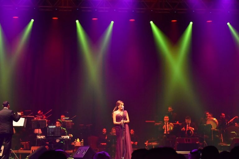 أنغام تتألق في البحرين الفنانة أنغام في حفل بالبحرين