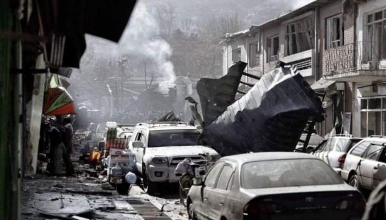 صورة من موقع انفجار كابول