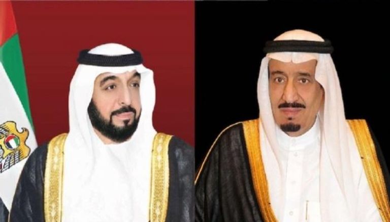 الشيخ خليفة بن زايد آل نهيان رئيس دولة الإمارات والعاهل السعودي