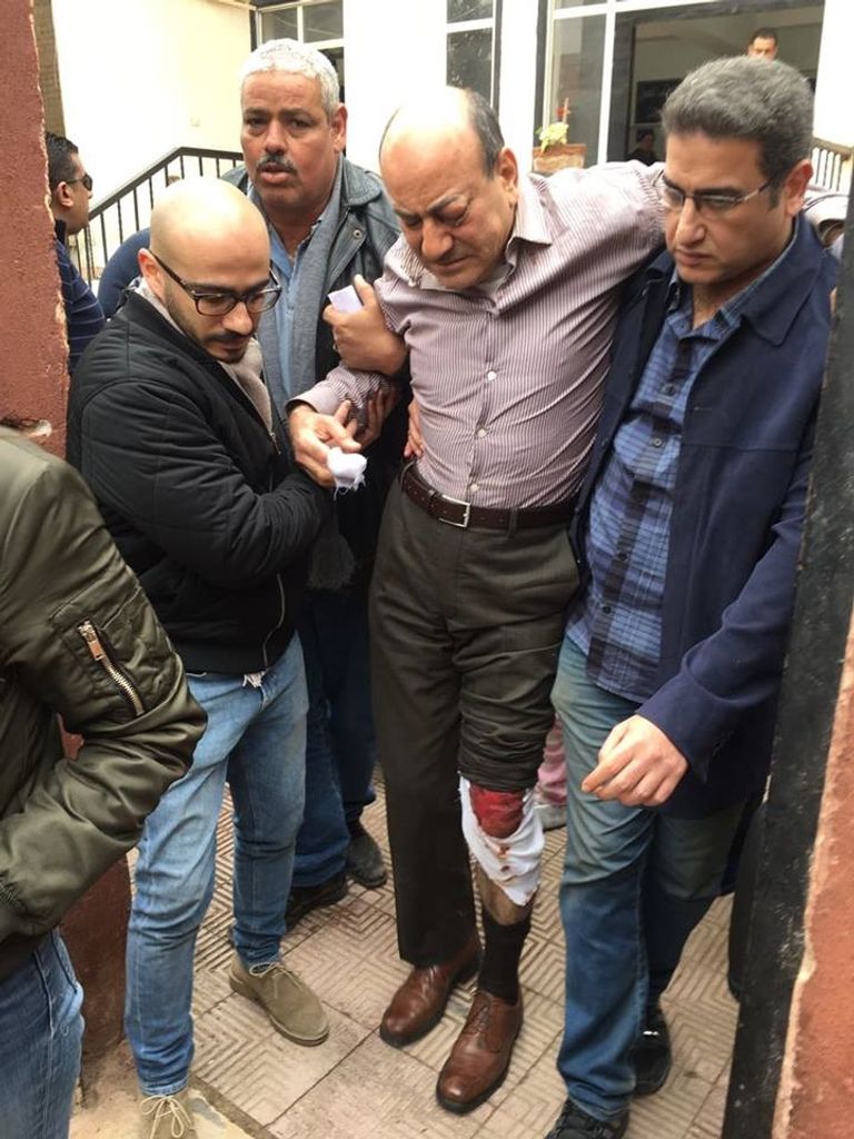 صور تداولتها مواقع التواصل لواقعة الاعتداء على جنينة