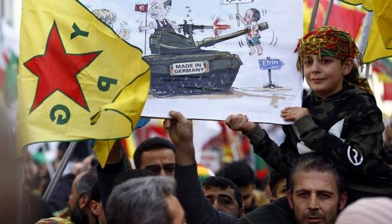 مظاهرات كردية في ألمانيا ضد أردوغان - رويترز