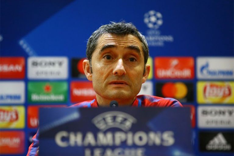 إرنستو فالفيردي مدرب برشلونة البرازيلي مالكوم