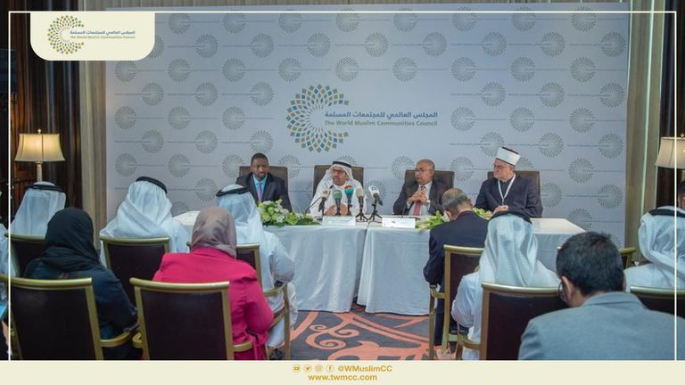 جانب من فعاليات اجتماع المجلس العالمي للمجتمعات المسلمة