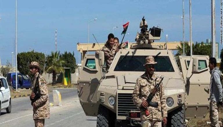 قوات الجيش الوطني الليبي في مدينة درنة 