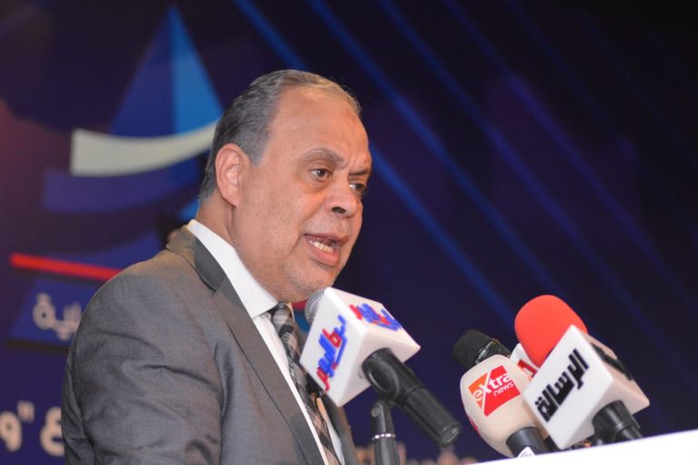 أشرف زكي نقيب المهن التمثيلية المصرية خلال المؤتمر