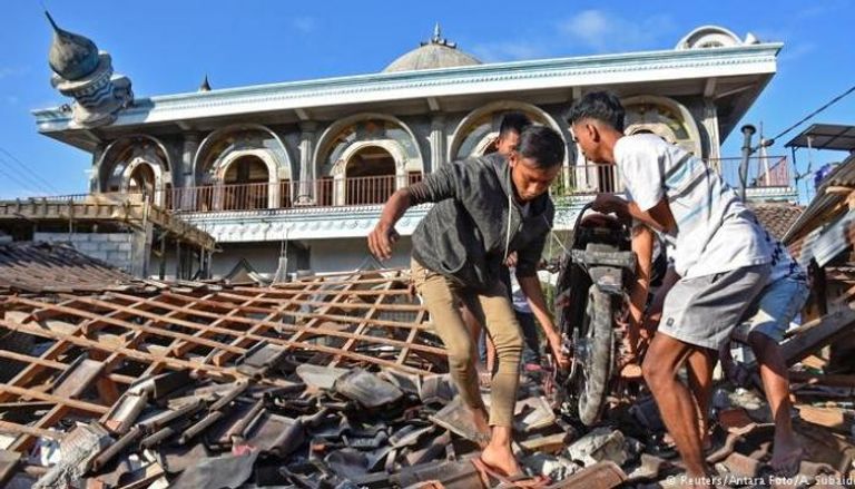 زلزال إندونيسيا خلف دمارا هائلا