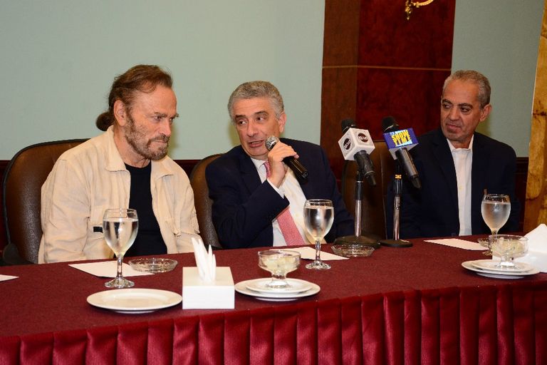 الفنان الإيطالي فرانكو نيرو في ندوة مهرجان الإسكندرية