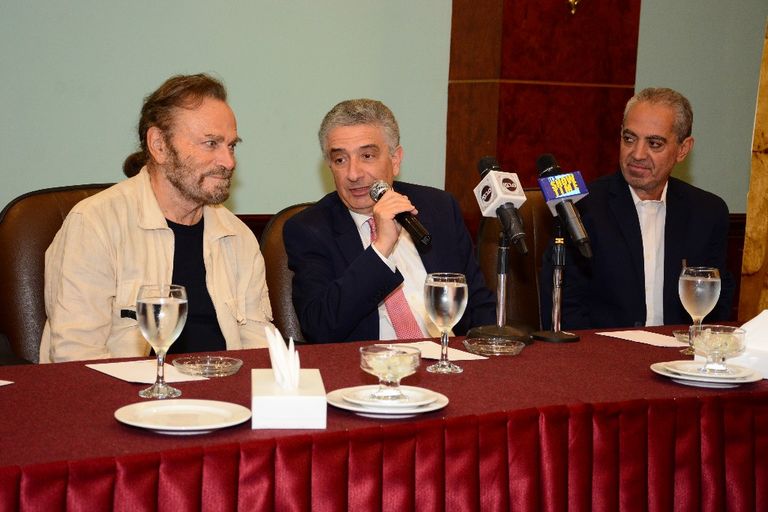 الفنان الإيطالي فرانكو نيرو في ندوة مهرجان الإسكندرية