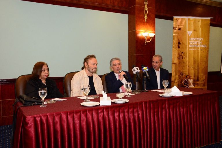 الفنان الإيطالي فرانكو نيرو في ندوة مهرجان الإسكندرية