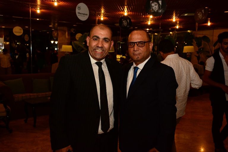 منال سلامة والمخرج عادل أديب ومحسن منصور