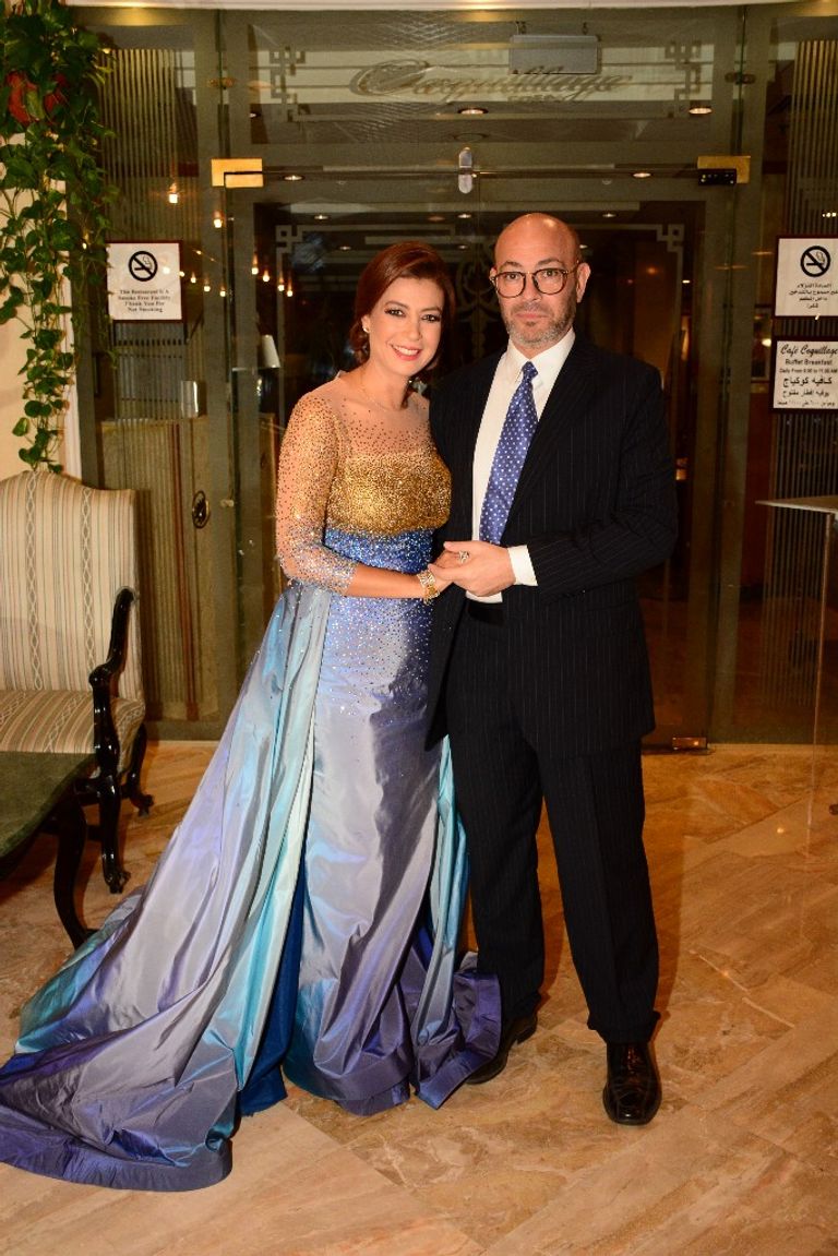 منال سلامة والمخرج عادل أديب ومحسن منصور