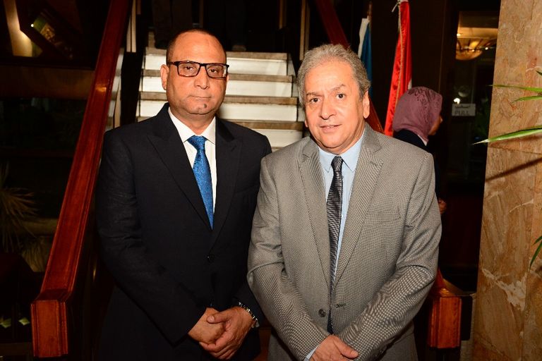 منال سلامة والمخرج عادل أديب ومحسن منصور