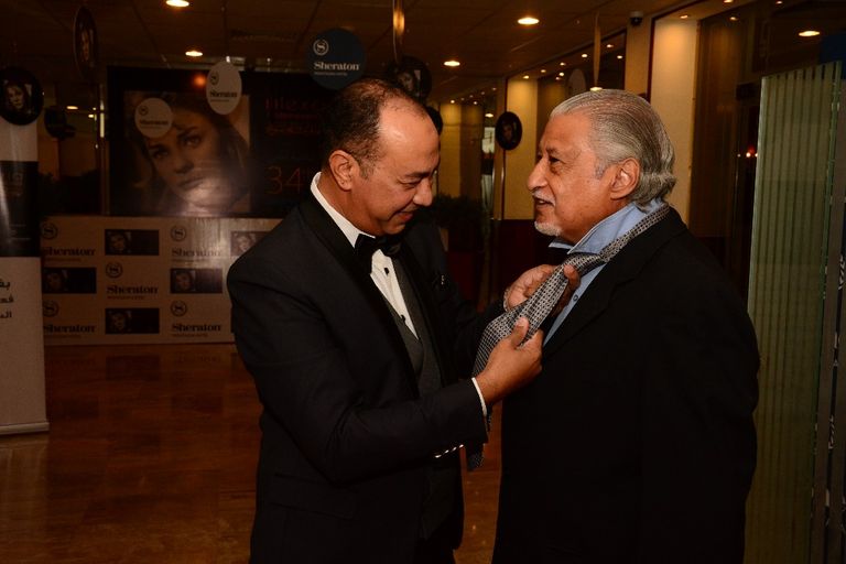 منال سلامة والمخرج عادل أديب ومحسن منصور