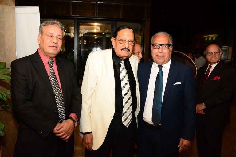 منال سلامة والمخرج عادل أديب ومحسن منصور