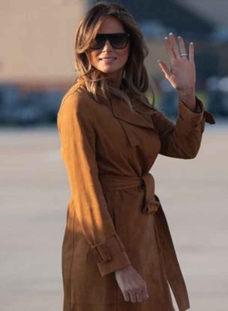 ميلانيا ترامب خلال زيارتها لغانا