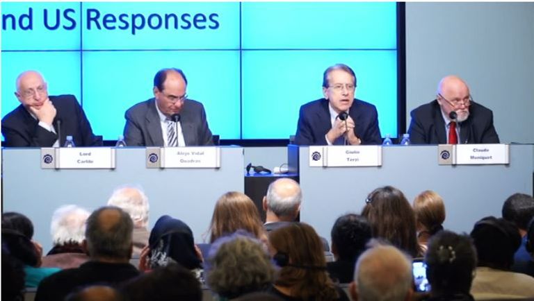 جانب من المؤتمر المنعقد ببروكسل