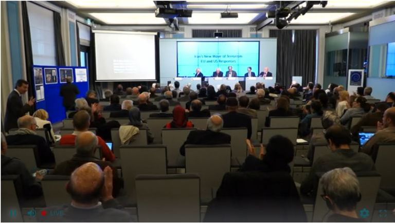 جانب من المؤتمر المنعقد ببروكسل