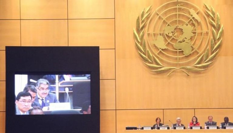 جانب من اجتماعات الأمم المتحدة المنعقدة بجنيف