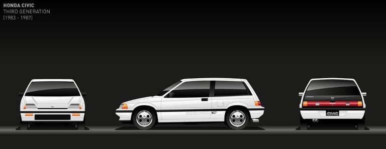 مراحل تطور موديل هوندا سيفيك