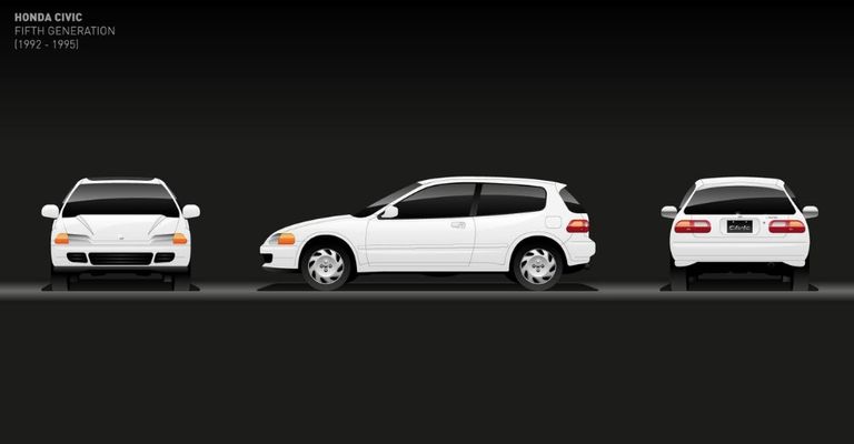 مراحل تطور موديل هوندا سيفيك