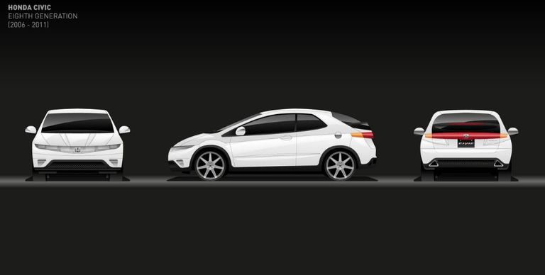 مراحل تطور موديل هوندا سيفيك