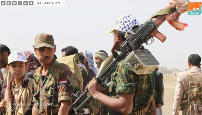 عناصر تابعة لمليشيا الحوثي 