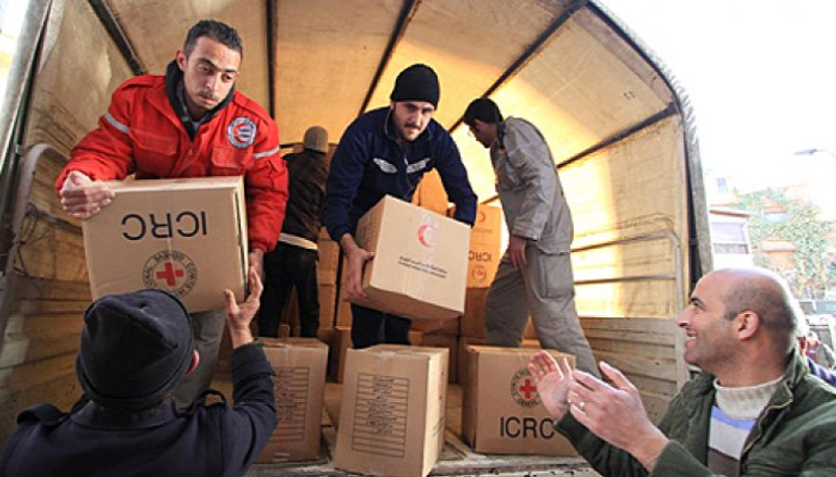 اللجنة الدولية للصليب الأحمر تقدم مساعدات غذائية ـ أرشيفية