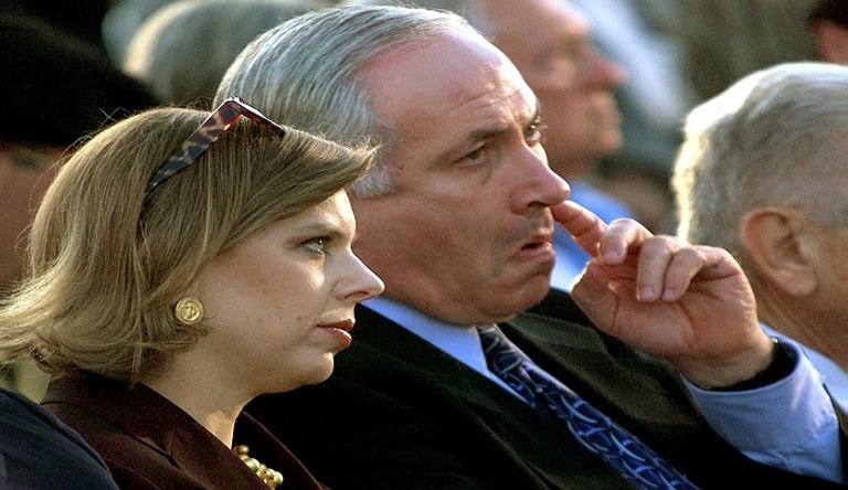 نتنياهو وزوجته سارة - أرشيفية