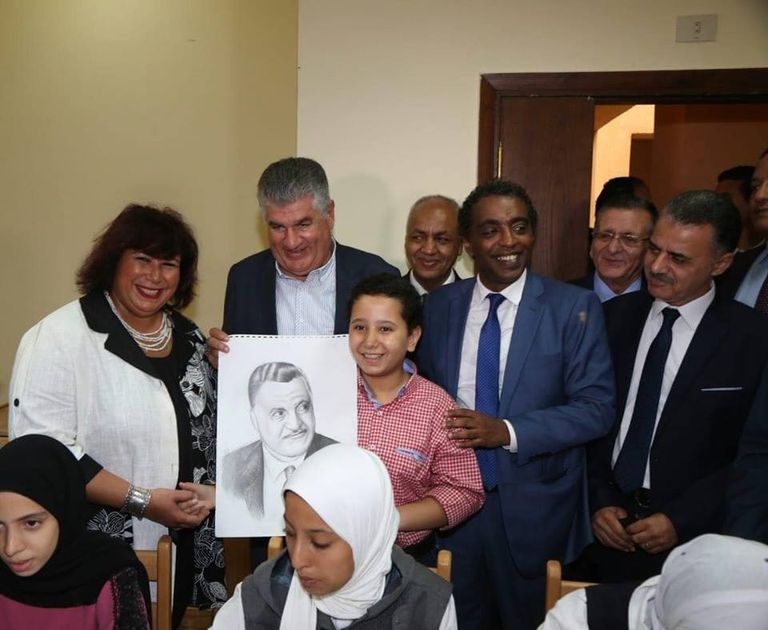 وزيرة الثقافة المصرية تفتتح قصر ثقافة جمال عبدالناصر بأسيوط