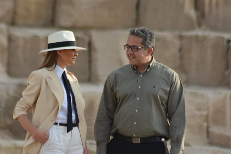  ميلانيا ترامب تزور أهرامات الجيزة