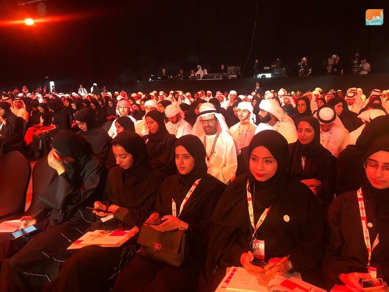 الدكتور علي راشد النعيمي يلقي كلمته الافتتاحية