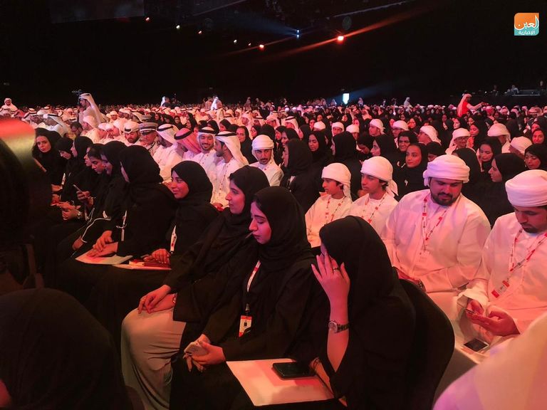الدكتور علي راشد النعيمي يلقي كلمته الافتتاحية